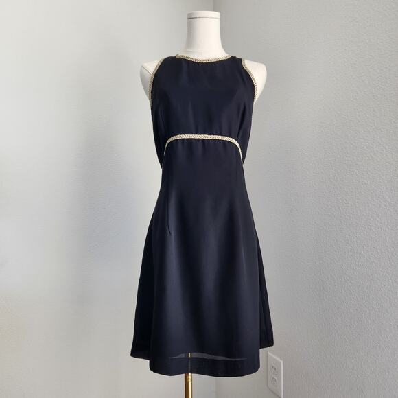 Vintage El Corte Ingles Black Cheetah Print A line Black Going Out Mini Dress XS - Picture 1 of 11